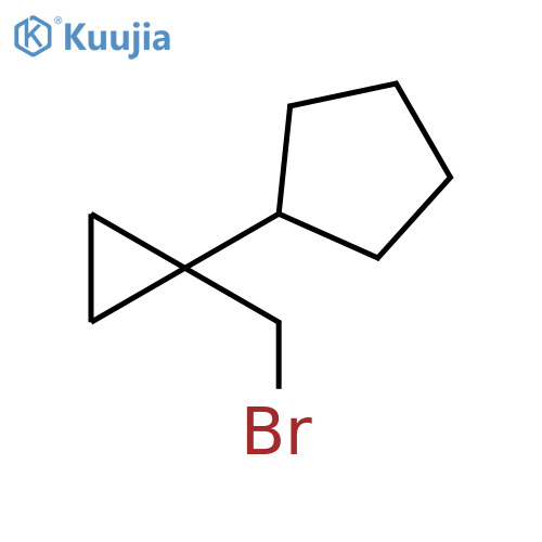 Cyclopentane, [1-(bromomethyl)cyclopropyl]- structure