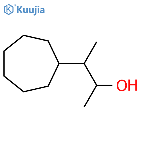3-cycloheptylbutan-2-ol structure
