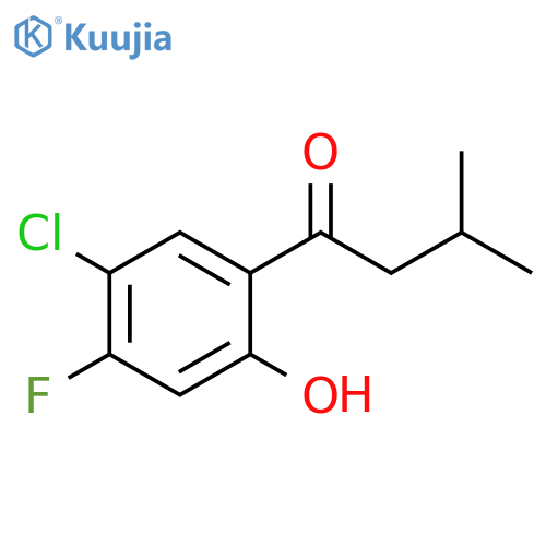 1-(5-Chloro-4-fluoro-2-hydroxyphenyl)-3-methylbutan-1-one structure