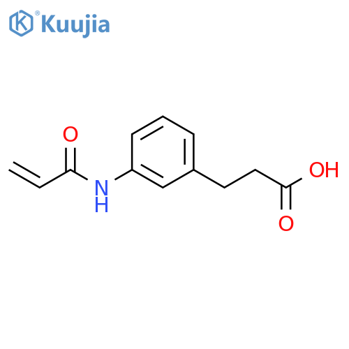 3-3-(prop-2-enamido)phenylpropanoic acid structure