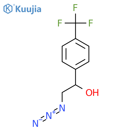 2-azido-1-4-(trifluoromethyl)phenylethan-1-ol structure