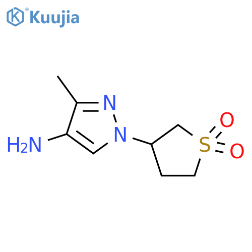 3-(4-Amino-3-methyl-1H-pyrazol-1-yl)-1lambda6-thiolane-1,1-dione structure