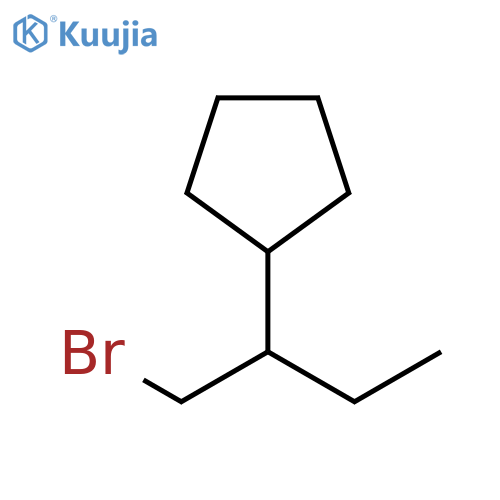 Cyclopentane, [1-(bromomethyl)propyl]- structure