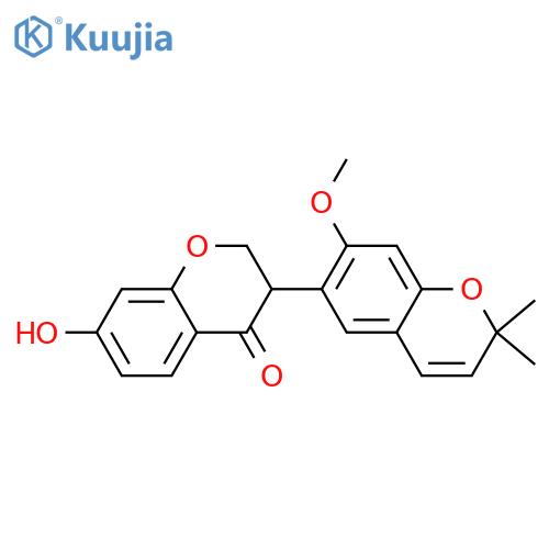 [3,6'-Bi-2H-1-benzopyran]-4(3H)-one, 7-hydroxy-7'-methoxy-2',2'-dimethyl- structure