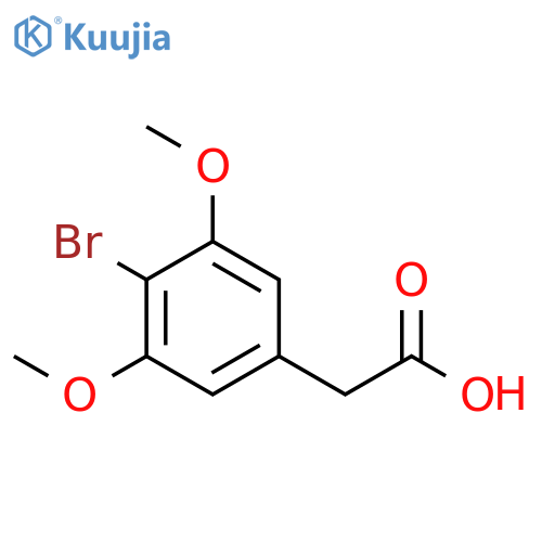 2-(4-bromo-3,5-dimethoxyphenyl)acetic acid structure