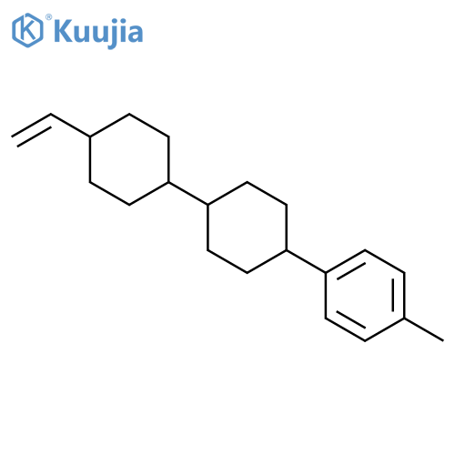 (trans,trans)-4-(p-Tolyl)-4'-vinyl-1,1'-bi(cyclohexane) structure