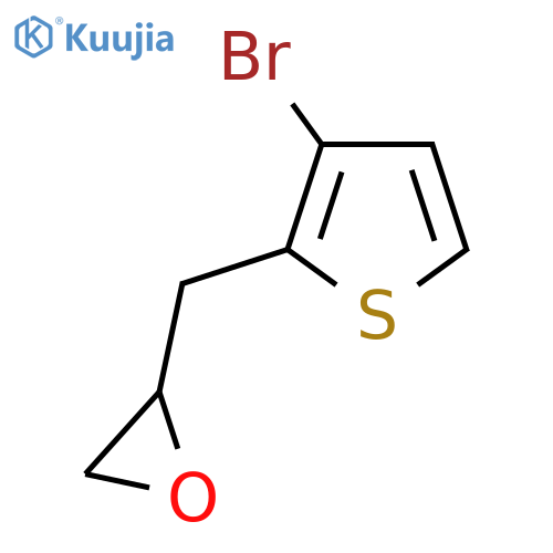 2-(3-bromothiophen-2-yl)methyloxirane structure