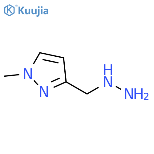 3-(hydrazinylmethyl)-1-methyl-1H-pyrazole structure