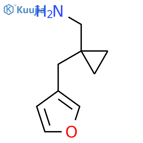 {1-(furan-3-yl)methylcyclopropyl}methanamine structure
