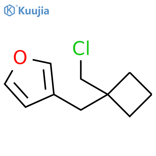 Furan, 3-[[1-(chloromethyl)cyclobutyl]methyl]- structure