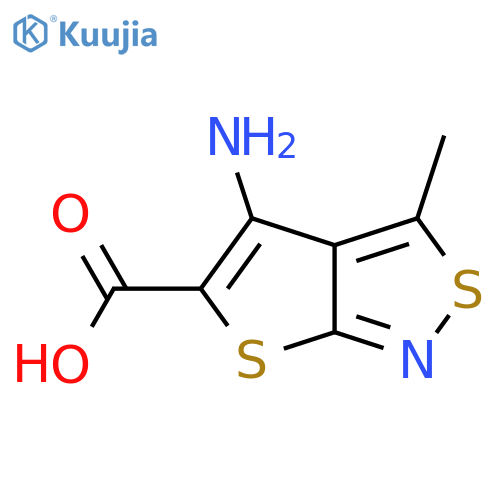 4-amino-3-methylthieno2,3-c1,2thiazole-5-carboxylic acid structure