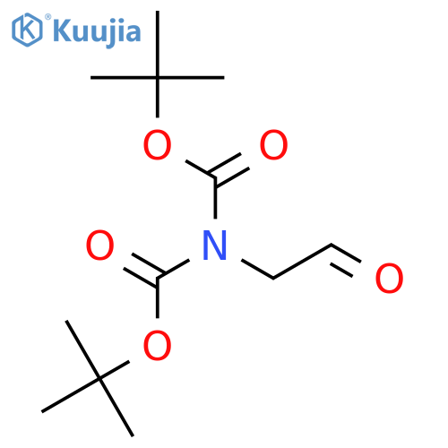Imidodicarbonic acid, (2-oxoethyl)-, bis(1,1-dimethylethyl) ester structure