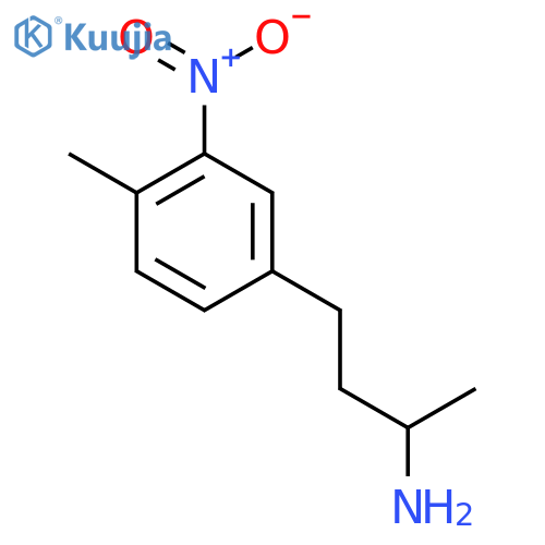 4-(4-methyl-3-nitrophenyl)butan-2-amine structure
