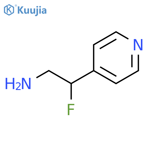 2-fluoro-2-(pyridin-4-yl)ethan-1-amine structure