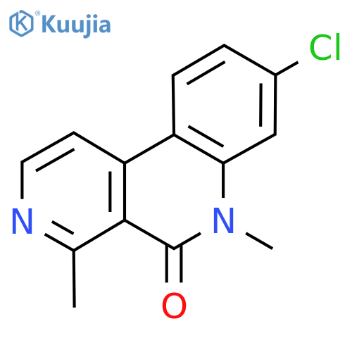 8-Chloro-4,6-dimethyl-5H,6H-benzo[c]2,7-naphthyridin-5-one structure
