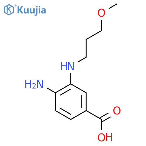 4-amino-3-(3-methoxypropyl)aminobenzoic acid structure
