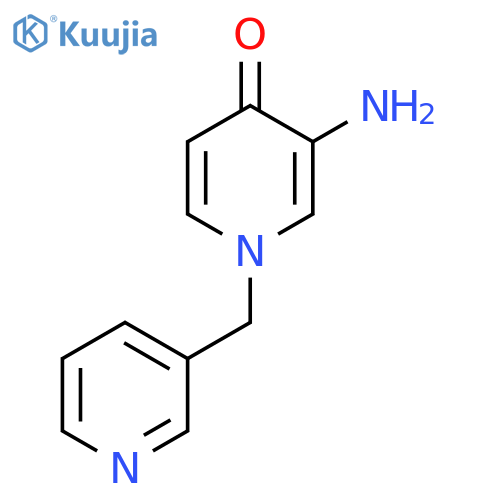 3-amino-1-(pyridin-3-yl)methyl-1,4-dihydropyridin-4-one structure