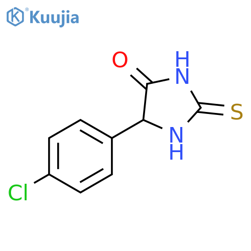 4-(4-Chlorophenyl)-2-sulfanyl-4,5-dihydro-1H-imidazol-5-one structure