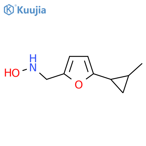 N-{5-(2-methylcyclopropyl)furan-2-ylmethyl}hydroxylamine structure
