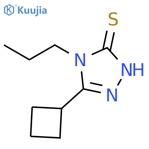3H-1,2,4-Triazole-3-thione, 5-cyclobutyl-2,4-dihydro-4-propyl- structure