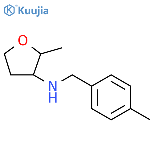 2-methyl-N-(4-methylphenyl)methyloxolan-3-amine structure
