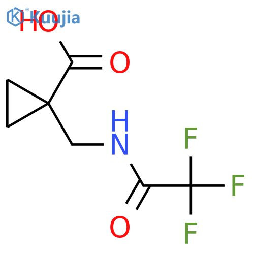 1-[(Trifluoroacetamido)methyl]cyclopropane-1-carboxylic acid structure