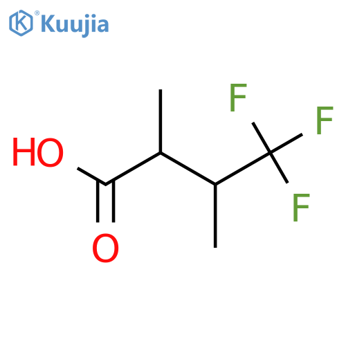 4,4,4-trifluoro-2,3-dimethylbutanoic acid structure