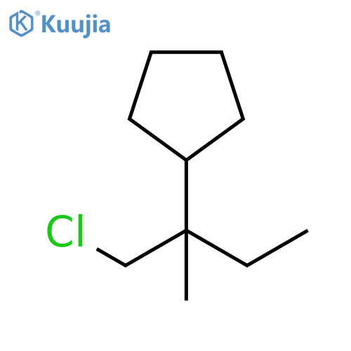Cyclopentane, [1-(chloromethyl)-1-methylpropyl]- structure