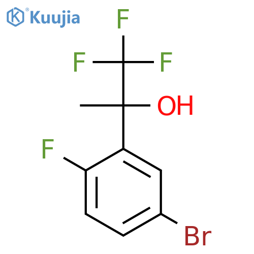 2-(5-Bromo-2-fluorophenyl)-1,1,1-trifluoropropan-2-ol structure