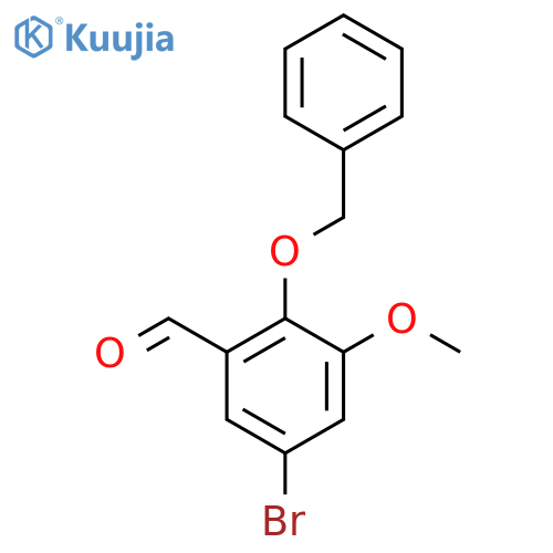 2-(Benzyloxy)-5-bromo-3-methoxybenzaldehyde structure