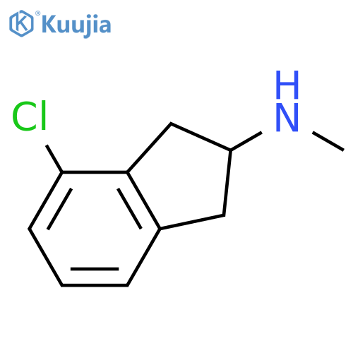 4-chloro-N-methyl-2,3-dihydro-1H-inden-2-amine structure