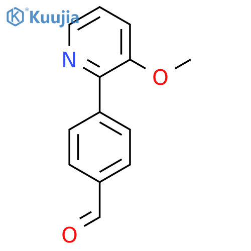 4-(3-Methoxypyridin-2-yl)benzaldehyde structure