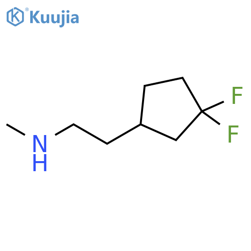 2-(3,3-difluorocyclopentyl)-N-methylethan-1-amine structure