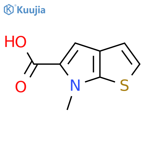 6-Methyl-6H-thieno[2,3-b]pyrrole-5-carboxylic acid structure
