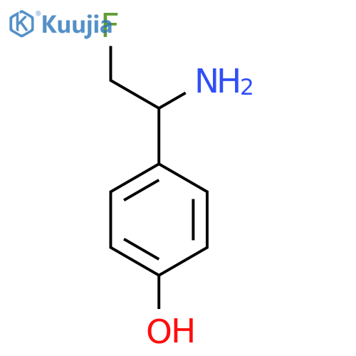 4-(1-amino-2-fluoroethyl)phenol structure