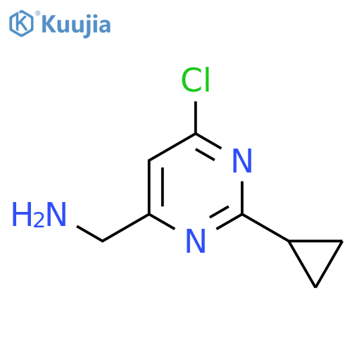 (6-Chloro-2-cyclopropylpyrimidin-4-yl)methanamine structure