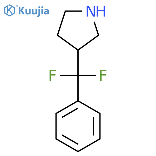 3-difluoro(phenyl)methylpyrrolidine structure