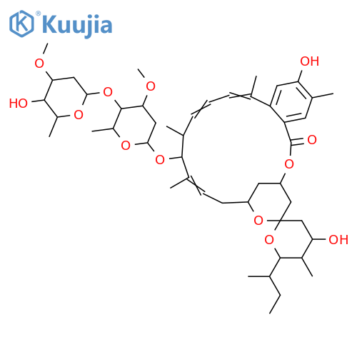 6,8a-Seco-6,8a-deoxyavermectin A1a aglycone; 7-Deoxy, 2,5,6,7-tetradehydro, 22,23-dihydro, 23S-hydroxy, O-de-Me, 13-O-[2,6-dideoxy-3-O-methyl-α-L-arabino-hexopyranosyl-(1→4)-2,6-dideoxy-3-O-methyl-α-L-arabino-hexopyranoside] structure