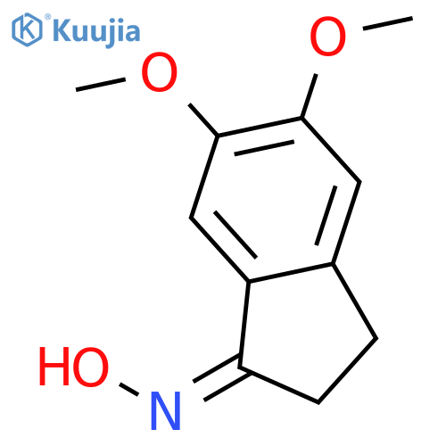 (NE)-N-(5,6-dimethoxy-2,3-dihydroinden-1-ylidene)hydroxylamine structure