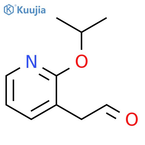 2-[2-(propan-2-yloxy)pyridin-3-yl]acetaldehyde structure