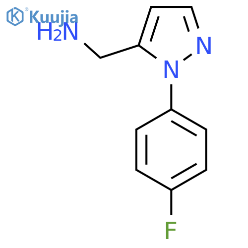1-(4-fluorophenyl)-1H-pyrazol-5-ylmethanamine structure