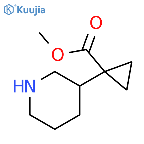 methyl 1-(piperidin-3-yl)cyclopropane-1-carboxylate structure