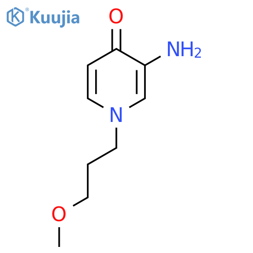 3-Amino-1-(3-methoxypropyl)-1,4-dihydropyridin-4-one structure