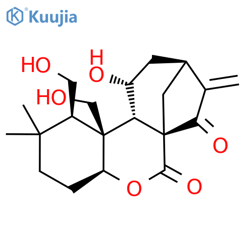 6H-6a,9-Methanobenzo[b]cyclohepta[d]pyran-6,7(1H)-dione,decahydro-11-hydroxy-1,11b-bis(hydroxymethyl)-2,2-dimethyl-8-methylene-,(1R,4aS,6aS,9S,11R,11aS,11bR)- (9CI) structure