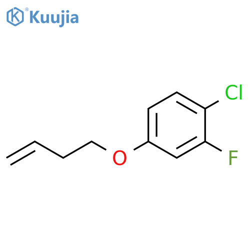 4-(but-3-en-1-yloxy)-1-chloro-2-fluorobenzene structure