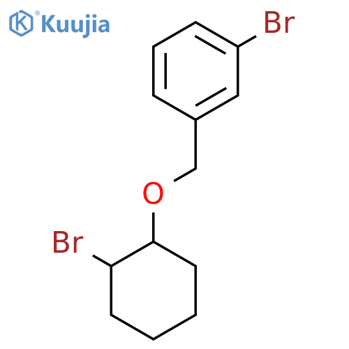 1-bromo-3-{(2-bromocyclohexyl)oxymethyl}benzene structure