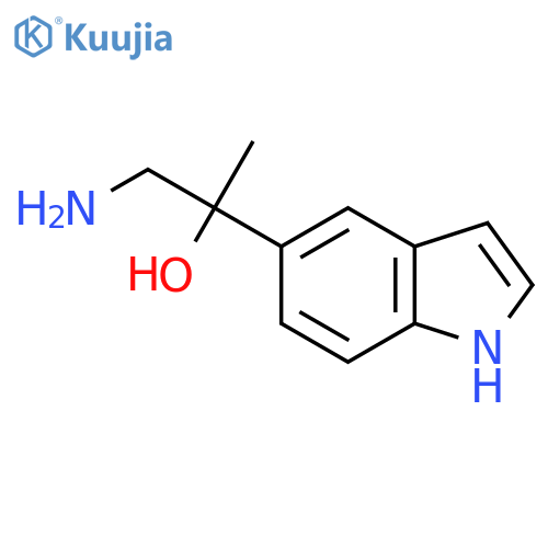 1-amino-2-(1H-indol-5-yl)propan-2-ol structure