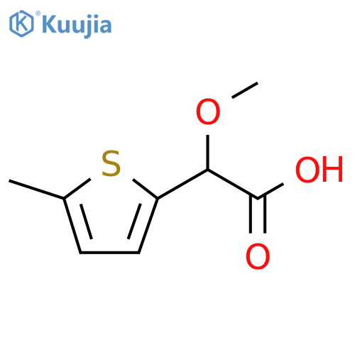 2-methoxy-2-(5-methylthiophen-2-yl)acetic acid structure