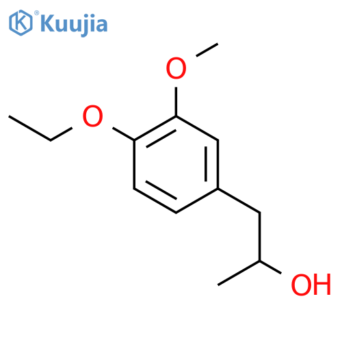 1-(4-ethoxy-3-methoxyphenyl)propan-2-ol structure