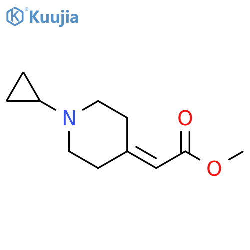 Methyl 2-(1-cyclopropylpiperidin-4-ylidene)acetate structure